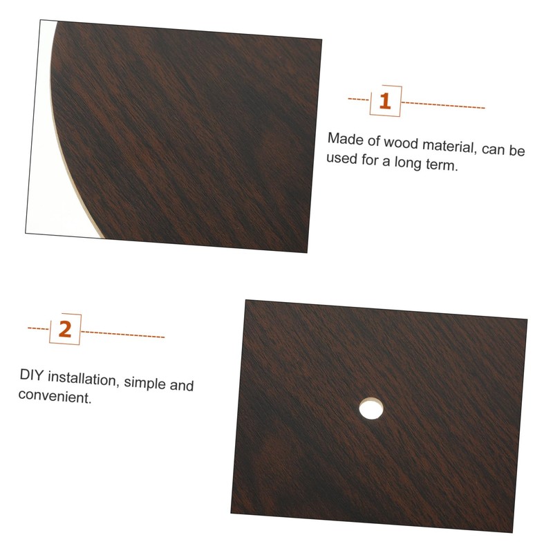 BIUDECO Wooden Clock Dial Replacement Round DIY Clock Part Sturdy