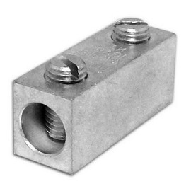 Morris Products 90615 Splice/Reducer Aluminum Mechanical Connector Type 1-Pack Silver 2/0 AWG/Wire Range 2/0-8