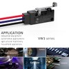 DIYhz Waterproof Momentary Hinge Roller Lever Micro Switches with Line