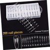 Mikinona 1set Artificial Press Nails Long Ballet Trapezoidal Design for