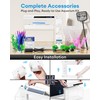 BUCATSTATE 2.6 Gallon Small Fish Tank, 3 Stage Filtration Aquarium