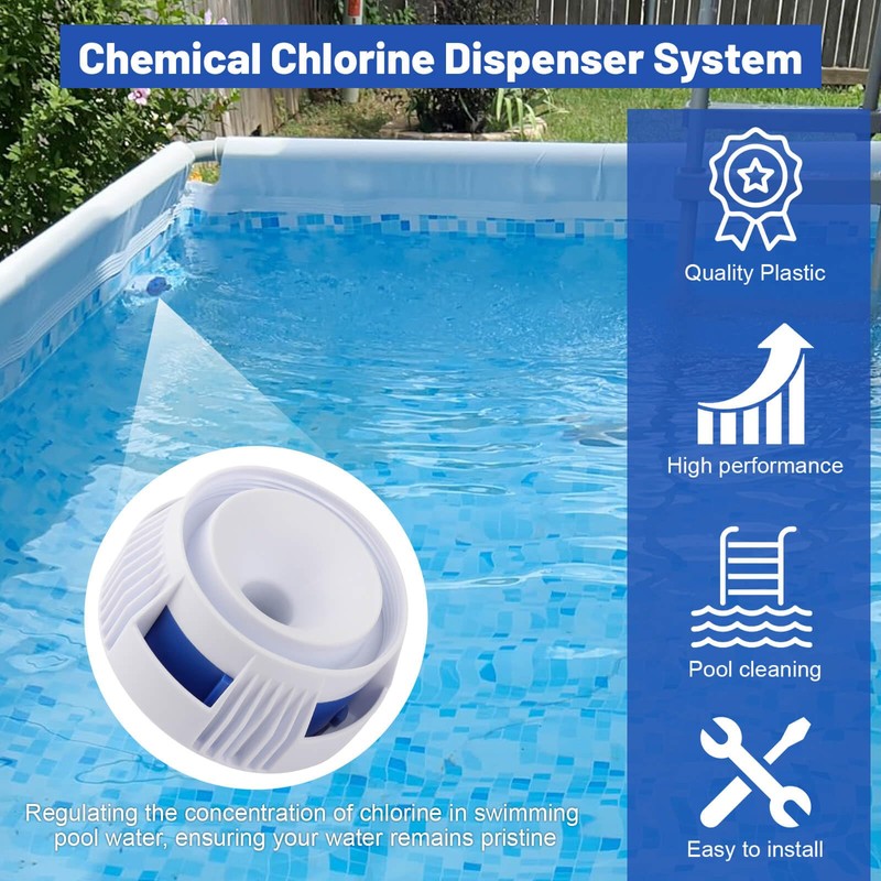 P04364 Pool Chlorine Dispenser Compatible with All Above Ground Pools