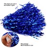 MYLERCT Cheerleader Pom Poms, 2 Pieces Blue Pom Poms Metal