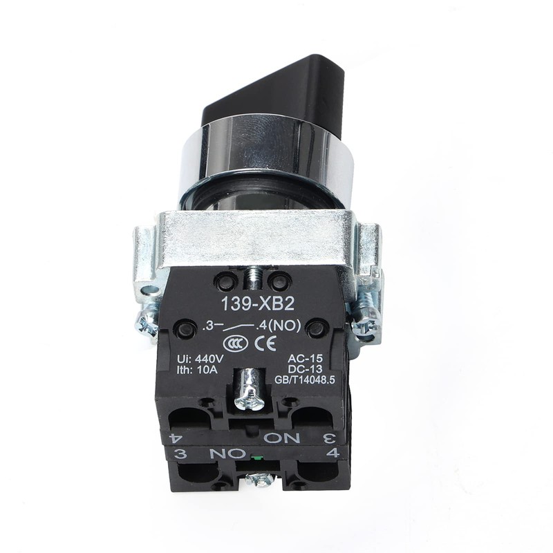 STARELO 22mm Selector Switch 3 Position Maintained 2NO Latching Rotary