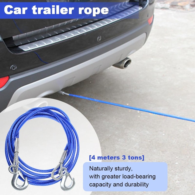Anwangda Easy Quick Fit Breakaway Cable, Caravan Breakaway Cable,1m 3t