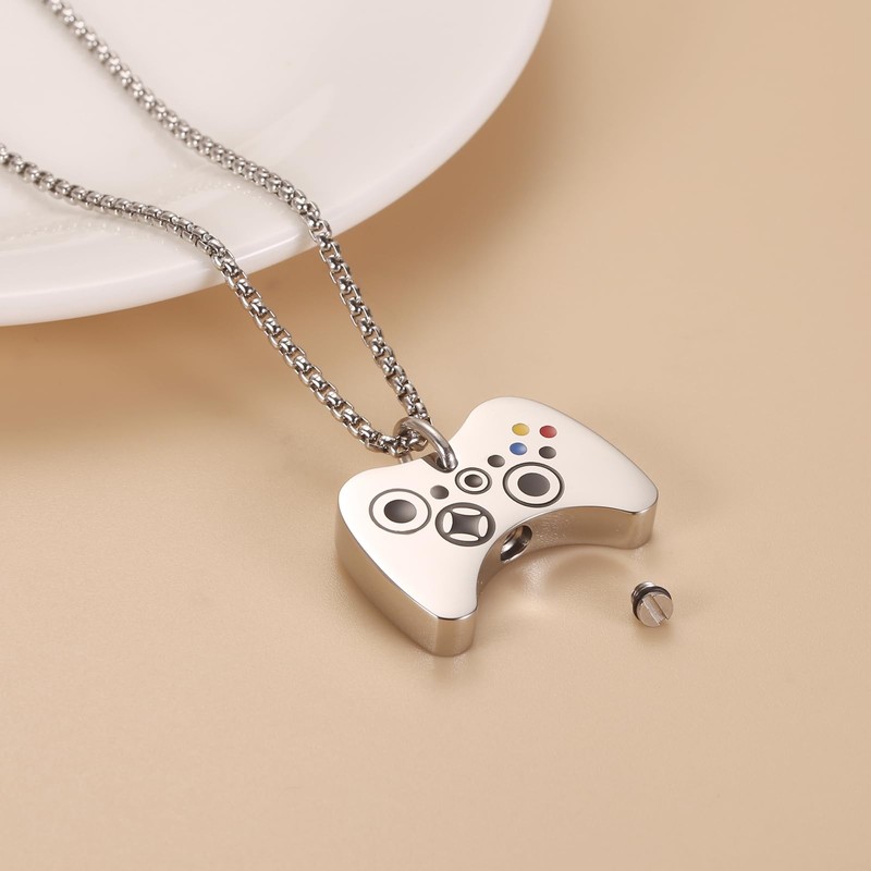 Video Game Controller Cremation Jewelry For Ashes Stainless Steel Urn