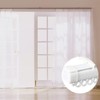 RXKFIGX 100 Pcs Curtain Hooks Gliders Rollers White Curtain Hooks