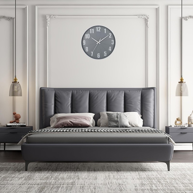 HZDHCLH 30 cm Large Wall Clock Silent No Ticking for