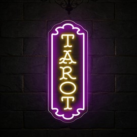Tarot Neon Sign for Psychic Shop Fortune Teller Spiritual Decor-Purple