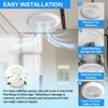 Mobile Home Bathroom Exhaust Fan Covers, 9-5/8" White Vent Grille,