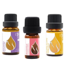 Essences Bulgaria Set Floral Organic Essential Oils | Ylang Ylang + Patchouli + Dragonhead | 100% Pure and Natural | Undiluted | Therapeutic Grade | Family-Owned Farm | Non-GMO