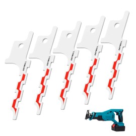 YENOVO Drywall Reciprocating Saw Blades, 5 Pcs Blunt Point Blade Compatible with Milwaukee for Drywall Access Cutting, Durable High-Precision Blades for Professionals