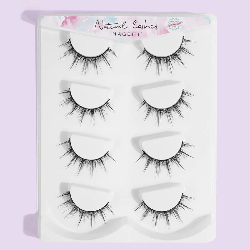 4 Pares De Pestañas Postizas + Set De Herramientas