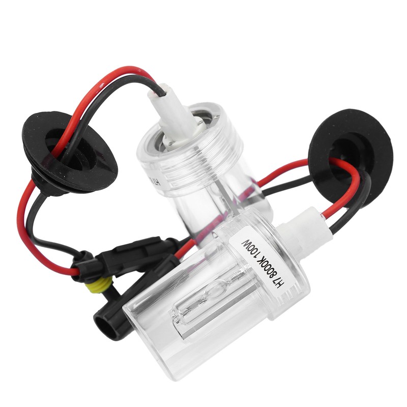 2Pcs Auto Headlight Bulb Headlamp Xenon HID 100W 8000K H7