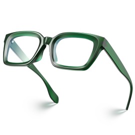 VISOONE Spring Hinge Blue Light Blocking Glasses Square with Anti Computer Glare for Gaming Women MONTANA