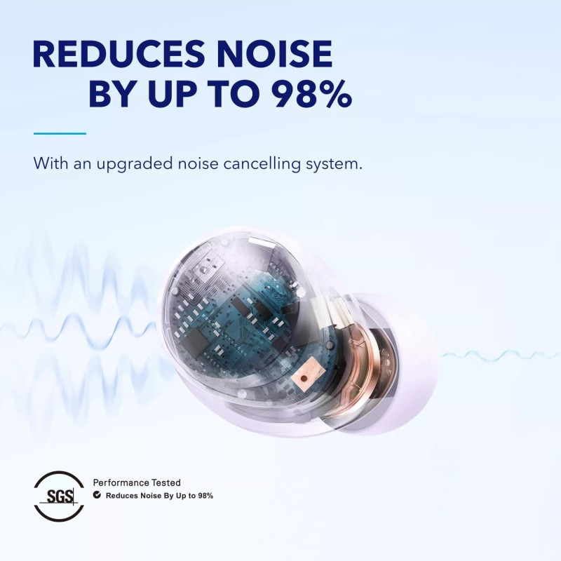 Soundcore Space A40 Wireless Earbuds 98% Noise Reduction Hi-Res Sound