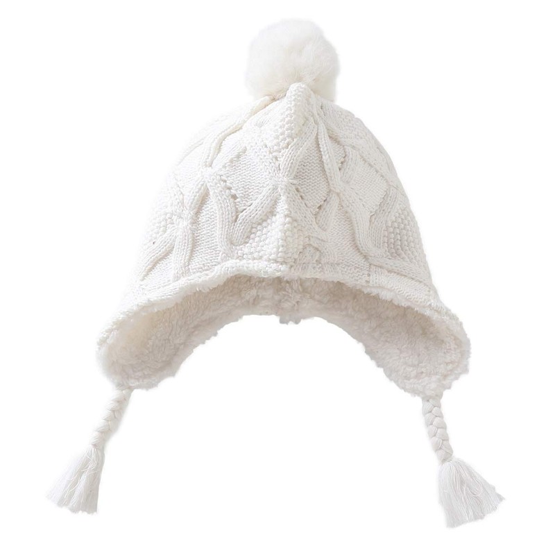 Connectyle - Gorro de lana para niños pequeños y niñas,