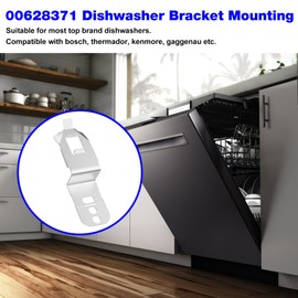 Dishwasher Mounting Bracket 00628371 For Bosch Dishwasher Side Bracket 628371, 00619985 Dishwasher Top Mounting Bracket - (2 PCS)