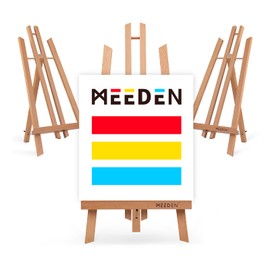 MEEDEN Table Easel Stand for Display: 3 Pack 20 Inch Art Beech Wooden Tabletop Easel for Sign Painting - Small Canvas Stand for Adults