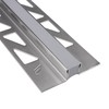 Expansion Joints Stainless Steel Tile Profile Matt Silver 2.5 m