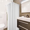 Wall Mounted Adjustable L-Shaped Corner Bathtub Curtain Rod 37" to