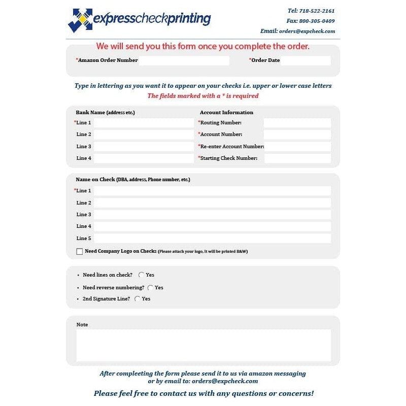 Computer Checks Compatible W/QB Check On Top [100 Sheets]