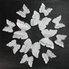 ANCLLO 24 x White Butterfly 3D Wall Stickers with Sponge