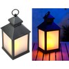 Lunartec Garden Lantern: LED Lantern with Realistic Flame Play and