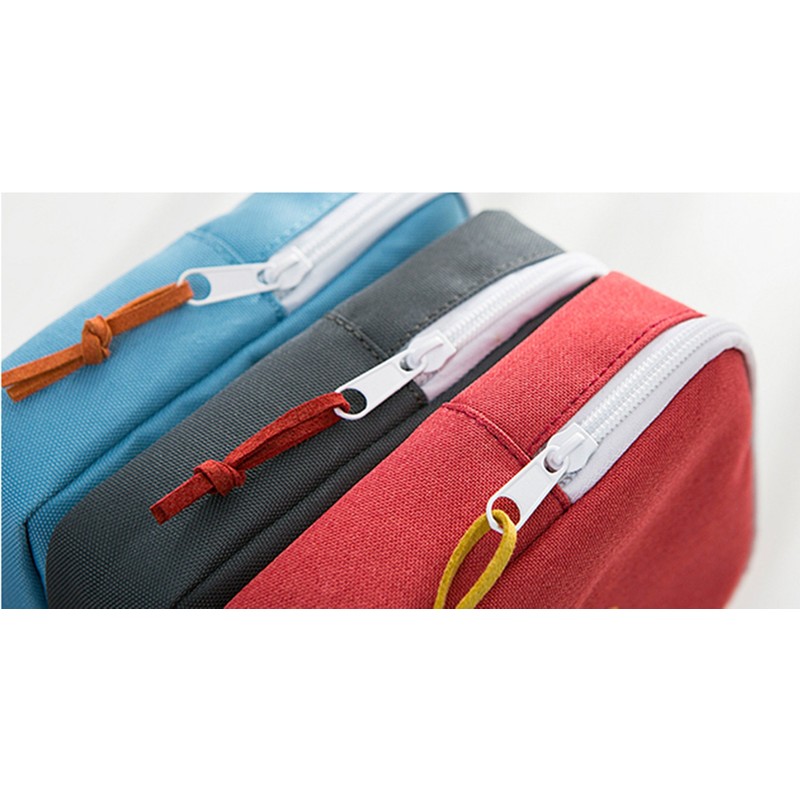 iSuperb ACアダプタ用ポーチ ネイビー デジタル機器収納ケース PC周辺小物収納 アクセサリーケース ケーブル マウス 汎用ポーチ モバイルバッテリー用