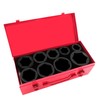 TONYNOL 1 Inch Drive Deep Impact Socket Set,9 Pieces,6-Point,SAE Sizes