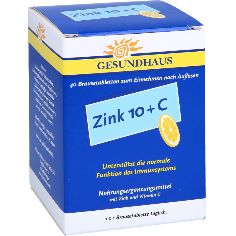 Zinc 10+C effervescent tablets