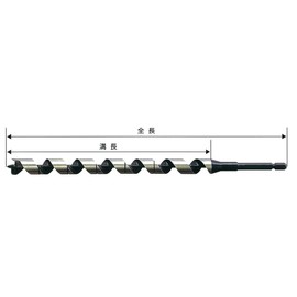 Onishi Kogyo Scale Bit for Carpentry Long, 0.4 inches (10.0 mm)