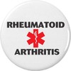 A&T Designs Rheumatoid Arthritis Medical Alert Symbol 1.25” Pinback Button