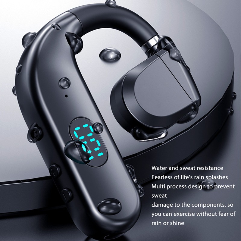 Bluetooth Headset BT 5.3 Noise Cancelling HD Calls Long Battery