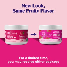Ultima Replenisher Daily Electrolyte Powder Drink Mix – Sugar Free – Raspberry, 30 Servings – Hydration Powder with 6 Key Electrolytes and Trace Minerals – Keto Friendly, Vegan, Non-GMO