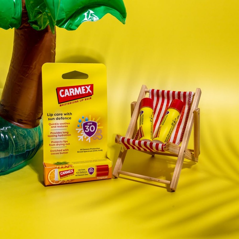 Carmex Lip Balm Tropical Stick SPF30 (4.25g) - Lipcare with