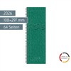 BRUNNEN Vormerkbuch Mod. 782 2026 | 108×297 mm, Karton, grün