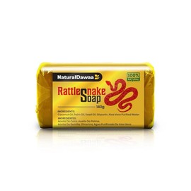 NaturalDawaa Rattlesnake Soap (140g) Jabon de Vibora de Cascabel(Hechos a Base de Aceite) Made in Mexico skincare acne Facial Cleansing Skin Repair - Quantity: Single