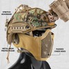 Airsoft Mask, Tactical Mask for Airsoft Paintball, Foldable Half Face
