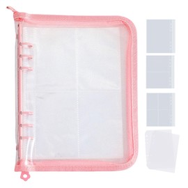 Yemax Sealing Pad, Large, A5 Binder, 6 Holes, Transparent Refills x 30 Sheets + 2 Underlayment Sheets), Sticker Pad with Glitter and Delicate Glitter Included, Girls, Removable, For Photos, Trekkes