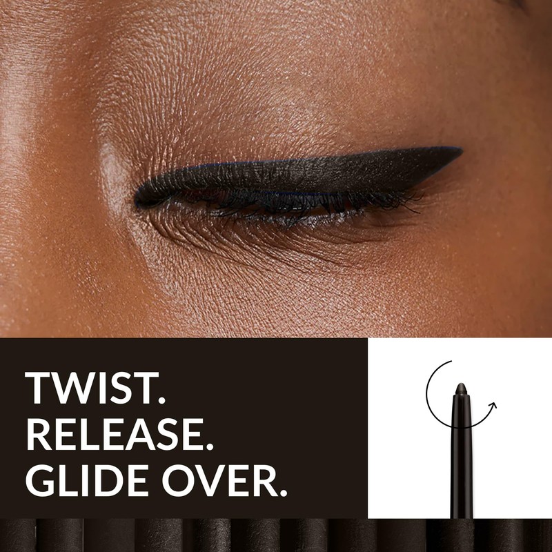 Avon Glimmerstick Eyeliner Brown Black, Soft-Glide Formula, Bold and Intense