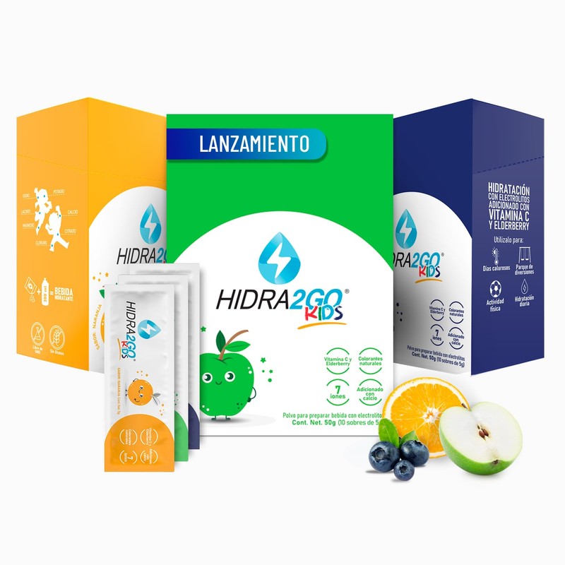 Hidra2go Electrolitos Para Nios Electrolitos En Sobre Sabor Combinado Electrolitos