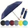 Windproof Fully-Automatic Large Folding Umbrella with Alloy Ribs UV Resistant