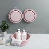 2 Pack Multi-Purpose Folding Collapsible Wash Basin(Pink)