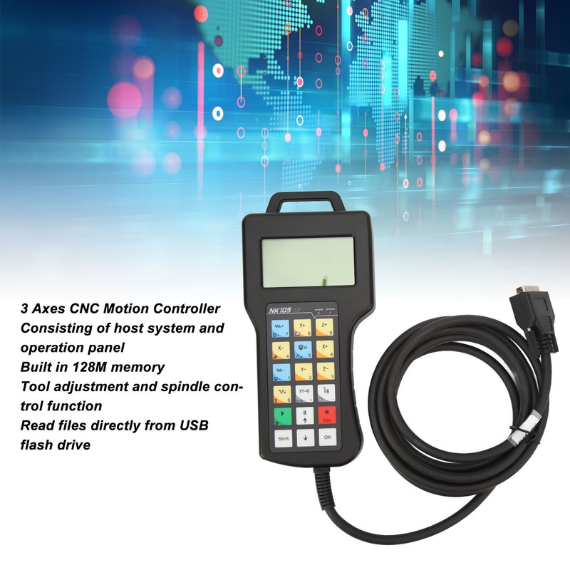 CNC Motion Controller LCD Display 3 Axes System Handheld Controller