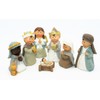 Geschenkestadl Nativity Figures Set of 7 Children's Face Figures up