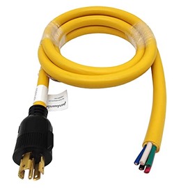 Parkworld NEMA L21-30 Plug Molded with SJTW (5) 10AWG, 30 Amp 3 Phase, 120/208V, UL Listed (8FT)