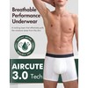 AIRCUTE Washable Absorbency Urinary Incontinence Underwear for Men Boxer Briefs