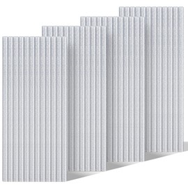 Einfa Hot Glue Sticks Glitter Silver - Pack of 48 Hot Glue Sticks 7 mm x 200 mm - Hot Glue Sticks Craft - Glitter Silver Glue Sticks for Hot Glue Gun - Hot Glue Gun Sticks 7 mm