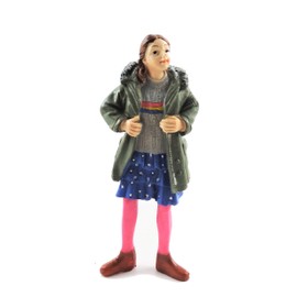 Melody Jane Dollhouse People Modern Girl in Parka 1:12 Scale Resin Figure